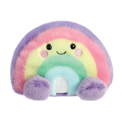 Aurora, 33577, Palm Pals Vivi Regenbogen 13cm, Plüschtier, Mehrfarbig, Pink, Lila, Gelb von Aurora