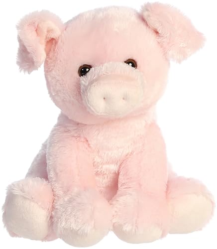 Aurora 11" Pink Pig Plush Stuffed Animal von Aurora