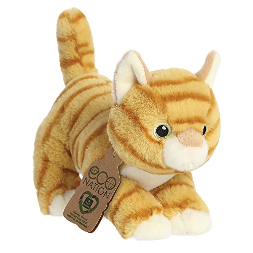 Aurora World Aurora, 35048, Eco Nation Orange getigerte Katze, 21cm, Plüsch, Tierdruck, 8.5In von Aurora