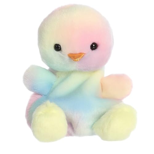 Aurora Adorable Palm Pals Aura Rainbow Chick Stuffed Animal - Pocket-Sized Play - Collectable Fun - 5 Inches von Aurora