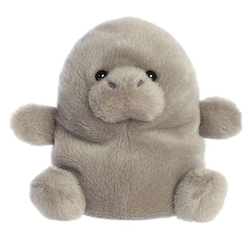 Aurora Adorable Palm Pals Blubs Manatee Stuffed Animal - Pocket-Sized Play - Collectable Fun - Gray 5 Inches von Aurora