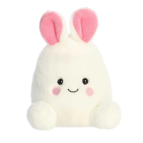 Aurora Adorable Palm Pals Bouncy Bunny Egg Stuffed Animal - Pocket-Sized Play - Collectable Fun - White 5 Inches von Aurora