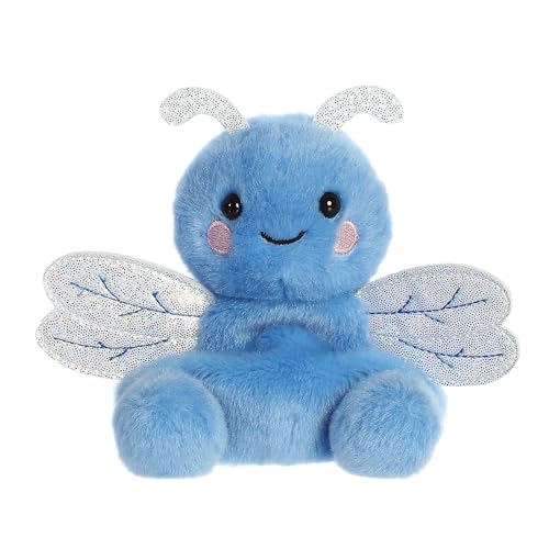 Aurora Adorable Palm Pals Dart Dragonfly Stuffed Animal - Pocket-Sized Play - Collectable Fun - Blue 5 Inches von Aurora