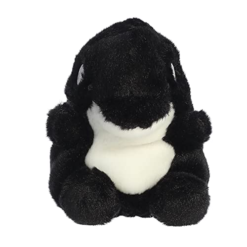 Aurora Adorable Palm Pals Juneau Orca Stuffed Animal - Pocket-Sized Fun - On-The-Go Play - Black 5 Inches von Aurora