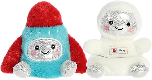 Aurora Adorable Palm Pals Set mit zwei – Kosmo-Astronaut und Mars-Raketenschiff – Spaß im Taschenformat von Aurora