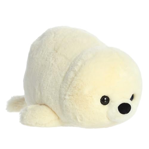 Aurora Adorable Spudsters Stella Seal Stuffed Animal - Comforting Cuddles - Playful Companions - White 10 Inches von Aurora