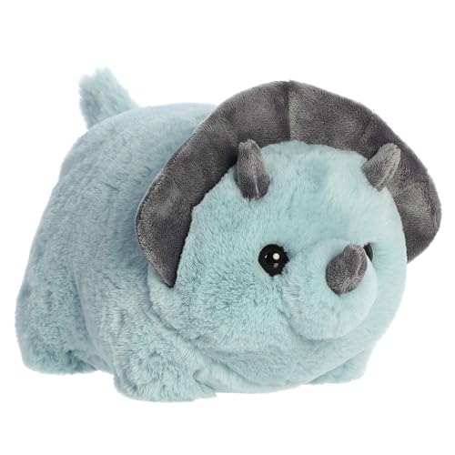 Aurora Adorable Spudsters Taren Triceratops Stofftier - Tr stliches Kuscheln - Verspielte Begleiter - Blau 25,4 cm von Aurora