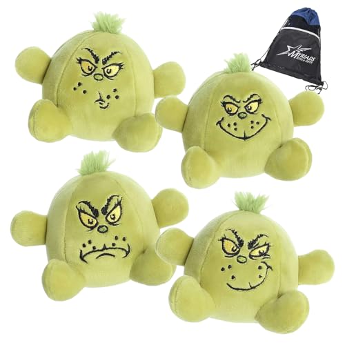 Aurora Dr. Seuss Grinch Stressbälle Plüsch - 4er Set von Aurora