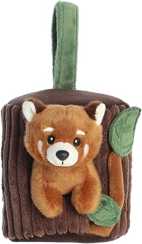 Aurora Enchanting Hideouts Red Panda Stuffed Animal - Imaginative Play - Endless Fun - Brown 6 Inches von Aurora