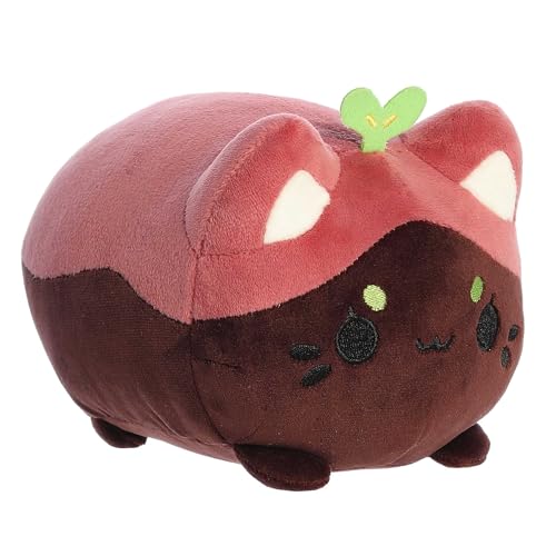 Aurora Enchanting Tasty Peach Seedling Meowchi Stuffed Animal - Bright & Colorful Design - Showpiece Plush - Red 7 Inches von Aurora