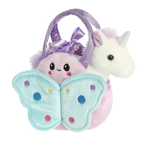 Aurora Fashionable Fancy Pals Lil Butterfly Unicorn Stuffed Animal - On-The-go Companions - Stylish Accessories - White 7 Inches von Aurora