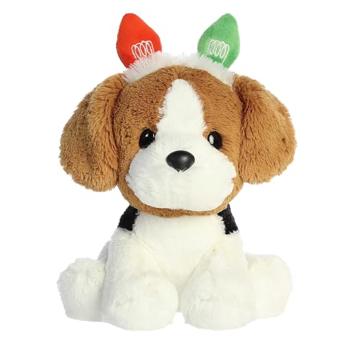 Aurora Festive Holiday Brody Beagle Stuffed Animal - Seasonal Cheer - Heartwarming Gifts - Brown 8.5 Inches von Aurora