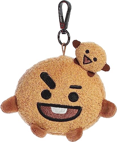 Aurora Lovable BT21 SHOOKY Keychain Stuffed Animal - Collectible Fun - Delightful Cuteness - Brown 4 Inches von Aurora