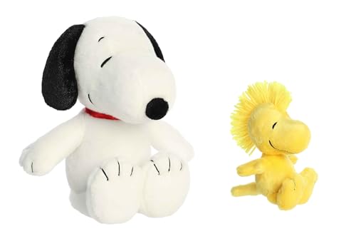 Aurora Peanuts Floppy Legs Plüsch-Bündel, 30,5 cm Snoopy und 16,5 cm Woodstock von Aurora