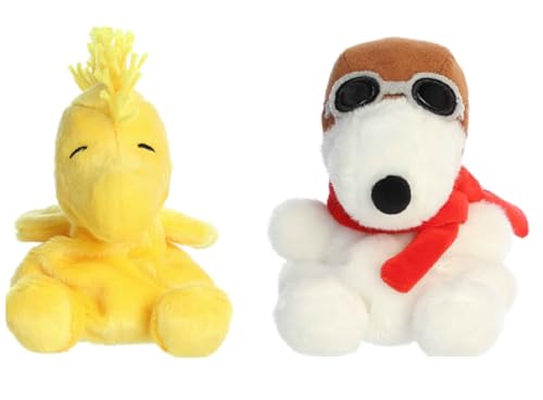 Aurora Peanuts Palm Pal Plush Bundle, Woodstock and Flying Ace von Aurora