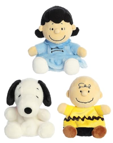 Aurora Peanuts Palm Pal Plush Bundle, Charlie Brown, Lucy and Snoopy von Aurora