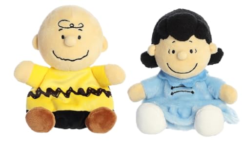 Aurora Peanuts Palm Pal Plush Bundle Lucy und Charlie Brown von Aurora