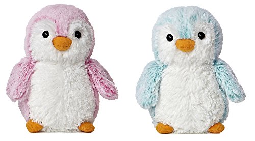 Aurora Pink and Blue Pom Pom Penguin 6 Inch Plush Bundle von Aurora