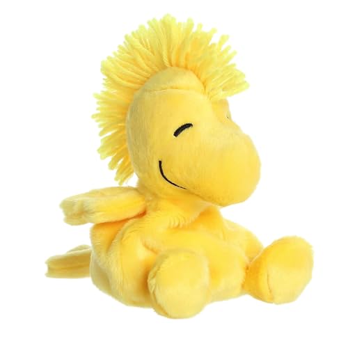 Aurora Timeless Peanuts Palm Pals Woodstock Stuffed Animal - Classic Characters - Lasting Memories - Yellow 5 Inches von Aurora