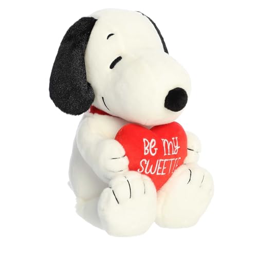 Aurora Timeless Peanuts Snoopy Be My Sweetie Stuffed Animal - Classic Characters - Lasting Memories - White 11 Inches von Aurora