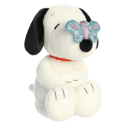 Aurora Timeless Peanuts Snoopy Stuffed Animal - Classic Characters - Lasting Memories - with Butterfly On Nose 11 Inches von Aurora