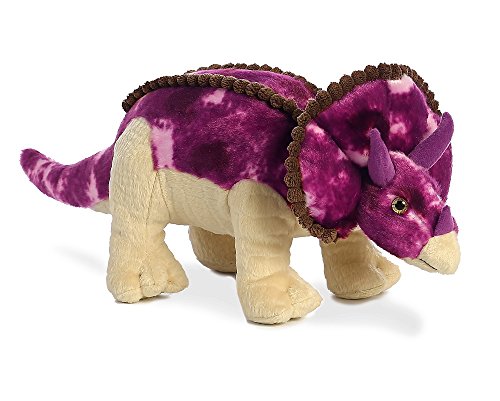 Aurora World 32117 - Triceratops, Plüsch, violett, 33 cm von Aurora