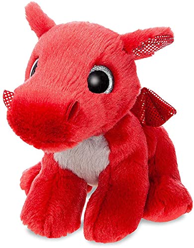 Aurora World 60862 17,8 cm, Sparkle Tales Flame Roter Drache Plüsch, 18 cm von Aurora