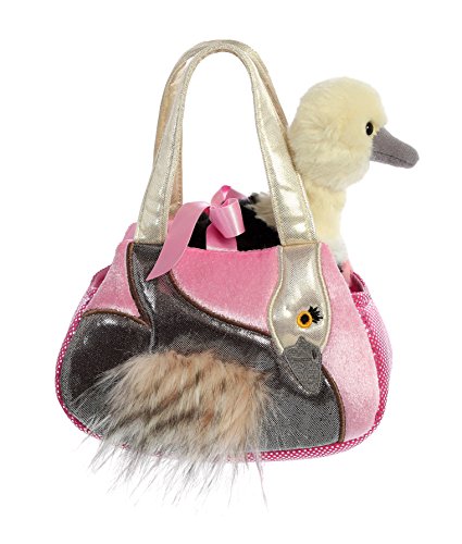 Aurora World 60905 - Luxe Boutique Sadira Strauß Fancy Pal, rosa und schwarz, Plüschtier, rosa/schwarz von Aurora