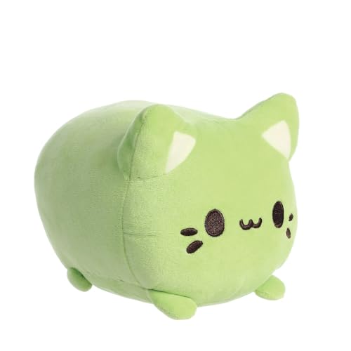 Aurora World Aurora, 14270,Tasty Peach Green Tea Meowchi 18cm, Plüschtier, grün von Aurora