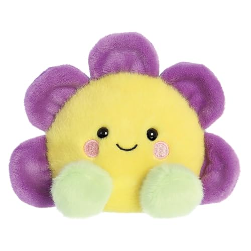 Aurora, 33778, Palm Pals Fallon Flower 5In, Soft Toy, Yellow & Purple von Aurora