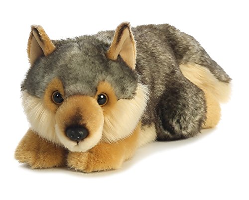 Aurora World Miyoni Lying Wolf Plush by Aurora World von Aurora