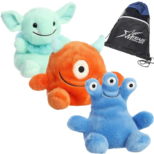 Aurora World Monsters Palm Pals: Gribble Goblin, Oggy Monster, Zeke Monster von Aurora