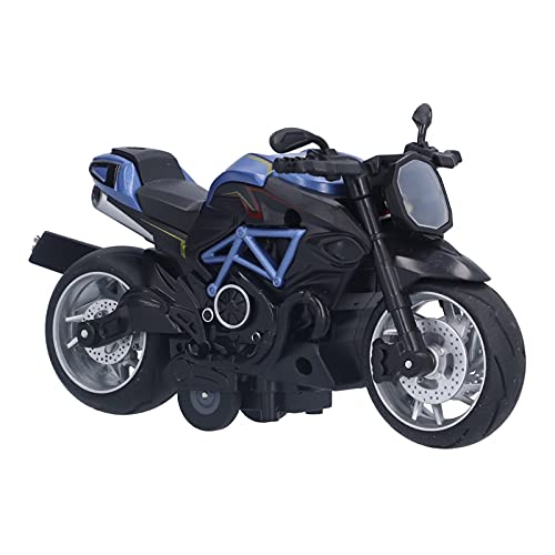 AuroraPeak 1:12 Motorrad 1:12 Kinder Blau Legierung Pull Back Motorrad Modell Ornament von AuroraPeak