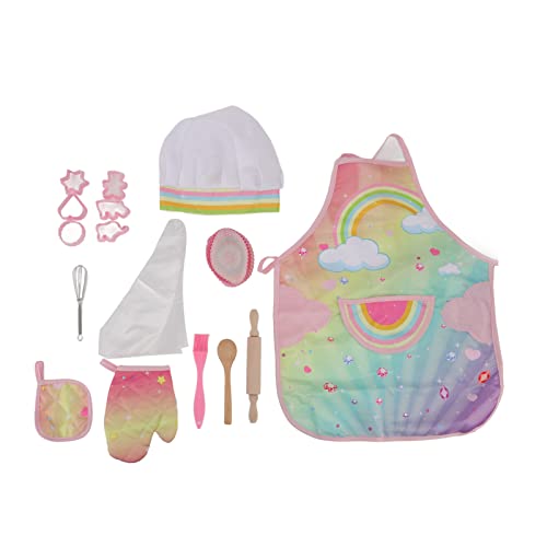 AuroraPeak Kinder Backset Kinder Kochspielzeug Backset für Kinder, Pretend Cookware Play Kitchen Zubehör, Interaktives Geschenk für Kinder ab 3 Jahren, Küchenspielset von AuroraPeak