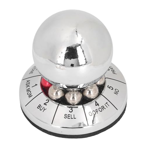 AuroraPeak Prophezeiung Schicksal Entscheidungsball Finger Spinner Dekompressionsball Entscheidungsmacher, robuster tragbarer Anti-Stress-Ball für Büro, multifunktionale Metall-Prophezeiung Schicksal von AuroraPeak