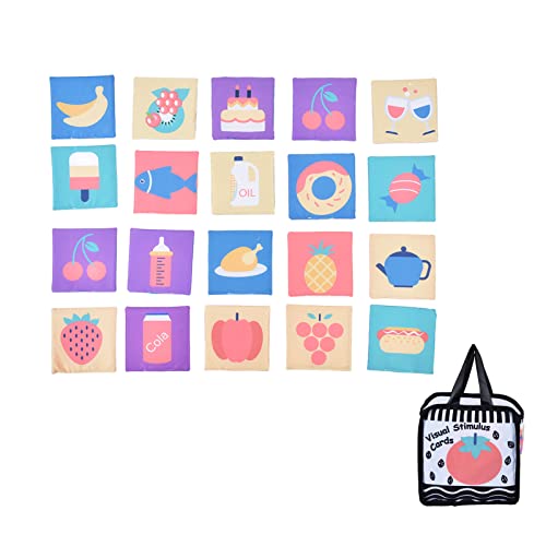 AuroraPeak Soft Food Cards Soft Card Baby Bath Early Learning Food Cards with Storage Bag, 20 Pack von AuroraPeak