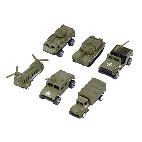 AuroraPeak Tankwagen Auto Modelle 1:64 Maßstab Militär Fahrzeuge Modell Tankwagen Fahrzeug Modelle für Kinder 6pcs/set von AuroraPeak