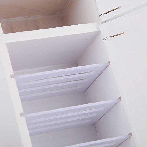 AuroraPeak Weißes Kühlschrankmodell, weiß, Mini-Kühlschrank, Modell 1:12, Küchenzubehör von AuroraPeak