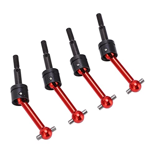 4 Stücke Metall Universal Antriebswelle CVD 70mm für TT02 1/10 RC Auto Upgrade Teile (Rot) von Ausla