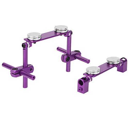 Ausla Einstellbarer Installationswinkel, Starke Magnet-Karosseriehalterung, Unsichtbare Karosseriepfostenhalterung für Verschiedene RC-Karosserietypen, Herstellung aus (Purple) von Ausla