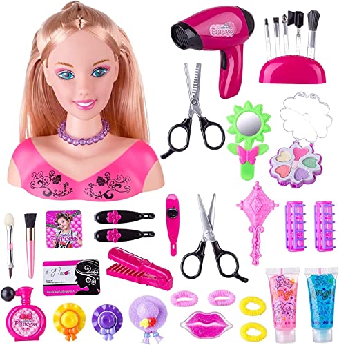 Auspcers Frisierkopf Schminkkopf für Kinder Haarstyling Set (5805) von Auspcers