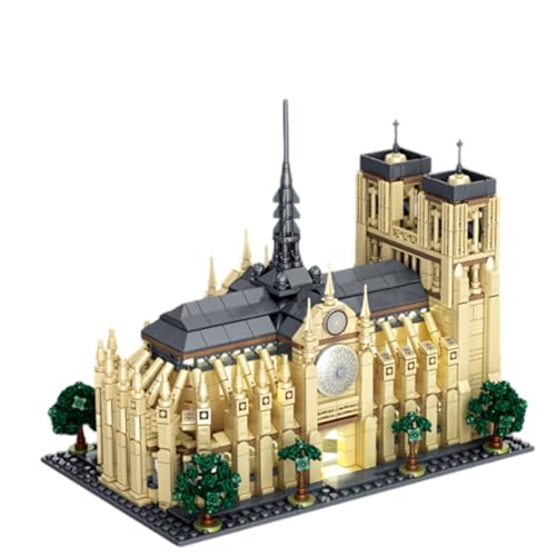 Auspcers Games Notre Dame Kathedrale Baustein Set, Weltberühmte Wahrzeichen Sammlungsset, Notre Dame de Paris Klemmbausteine MOC Modell, Gift for Adults and Children, 1757 Stück von Auspcers