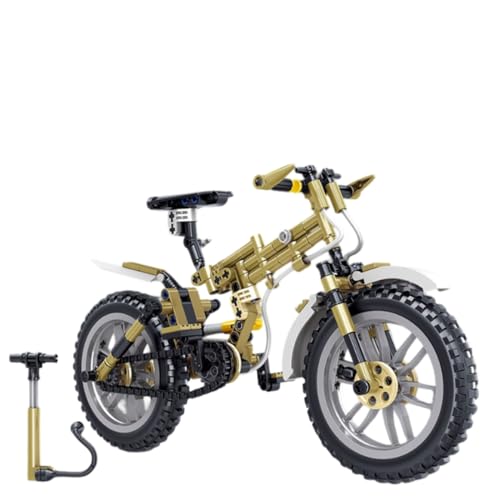 Auspcers Technik Fahrrad Bausteine Modell, 242 Teile Technik Mountainbike Bausteine Bausatz MOC Faltrad Modell Bauset, Nicht kompatibel mit großen Marken von Auspcers