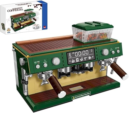 Kaffeemaschine Mini Bausteine Kits, 928 Teile Kreative Mini Bausteine Modell Set, Kaffeemaschine Sammelmodell zum Bauen, Geschenk für Kinder und Erwachsene von Auspcers