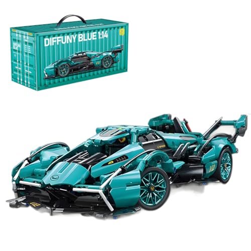 Supersportwagen Bausteine Sets, 1280 Teile 1:14 Drift Auto Bausteine, Modell-Bauset für Erwachsene, Technic Sportwagen Bausteine Rennwagen Auto Modell Kompatibel mit großen Marken von Auspcers