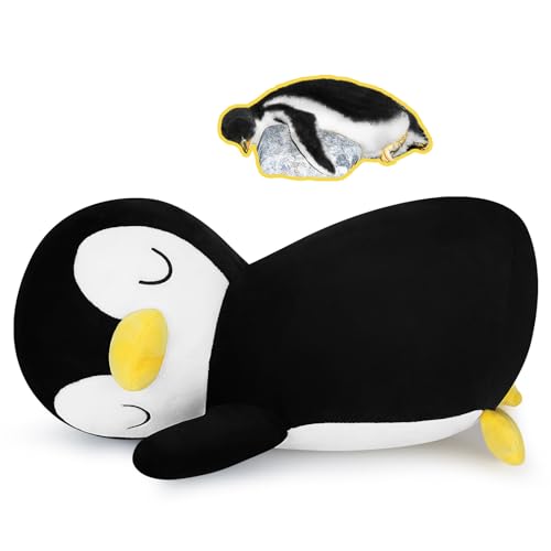 Auspicious beginning 13,7 zoll Pinguin Plüschtier Pinguin Kuscheltier Weiches Stofftier Pinguin Gefüllte Pinguin Puppe Tier Kissen Süße Dekoratives Kissen für Kinder Kumpel Weihnachten Geschenk von Auspicious beginning