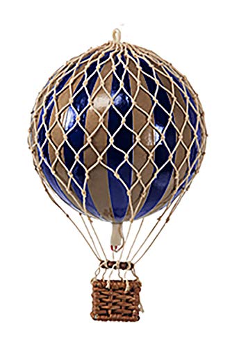 Authentic Models | Deko Heißluftballon Royal Aero AP163GN | Durchmesser: 32cm | Gold-Navy | Miniatur Heißluftballon Deko von Authentic Models