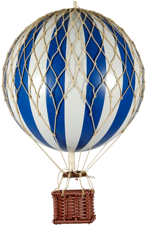 Authentic Models Travels Light Heißluftballon, Blau/Weiß von Authentic Models