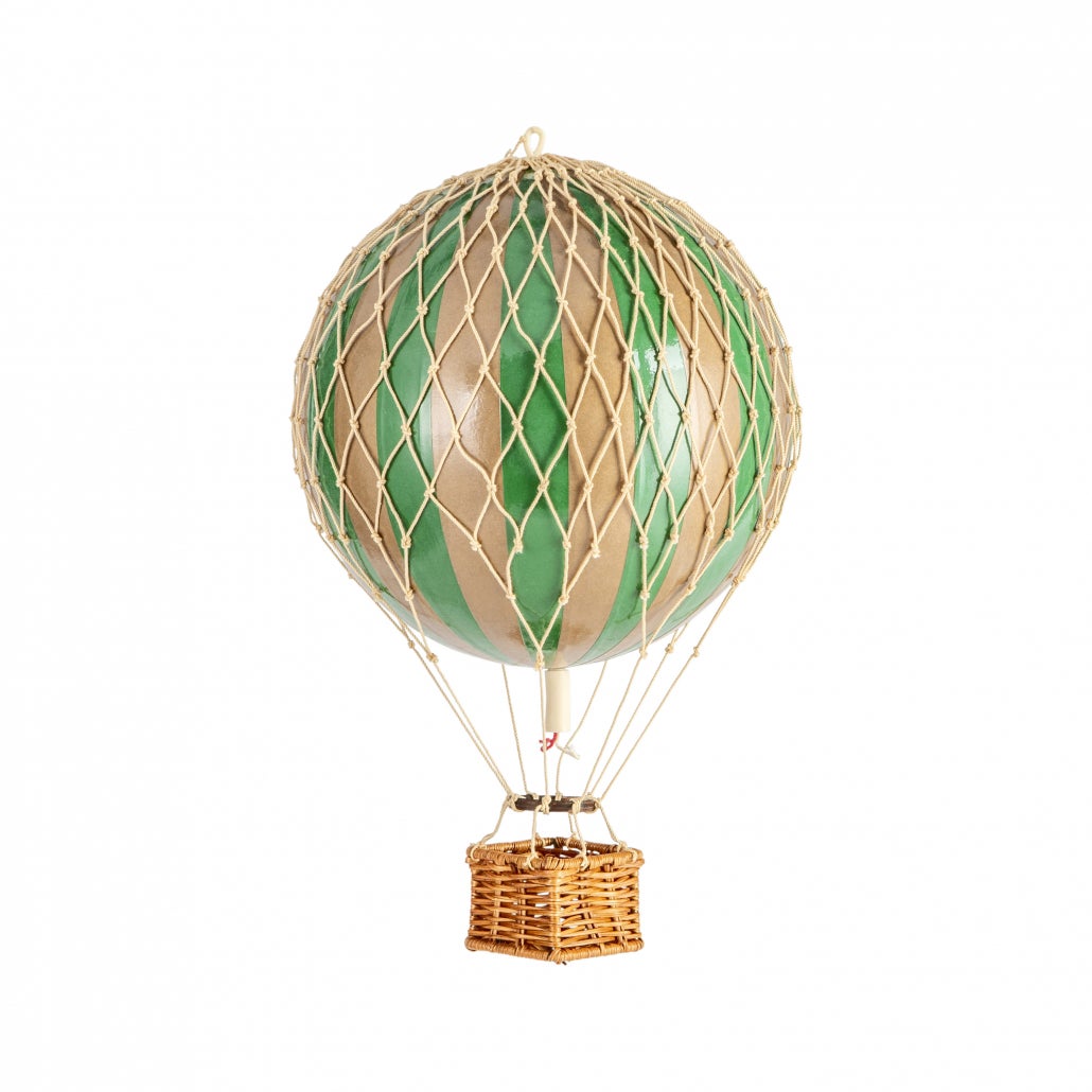 Authentic Models Travels Light Heißluftballon, Gold/Grün von Authentic Models