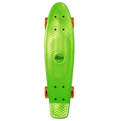 AUTHENTIC SPORTS Skateboard fun, No Rules, grün-transparent-orange von muuwmi